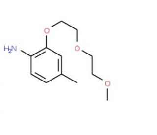 2-[2-(2-Methoxyethoxy)ethoxy]-4-methylphenylamine - chemical structure image