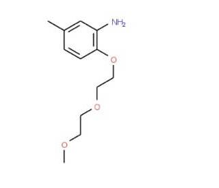 2-[2-(2-Methoxyethoxy)ethoxy]-5-methylphenylamine - chemical structure image