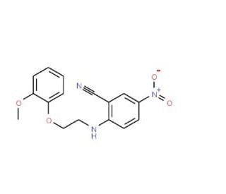 2-{[2-(2-Methoxyphenoxy)ethyl]amino}-5-nitrobenzonitrile - chemical structure image