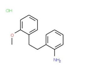 {2-[2-(2-Methoxyphenyl)ethyl]phenyl}aminehydrochloride - chemical structure image
