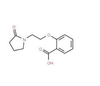 2-[2-(2-Oxo-pyrrolidin-1-yl)-ethoxy]-benzoic acid - chemical structure image