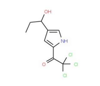 2,2,2-Trichloro-1-[4-(1-hydroxypropyl)-1H-pyrrol-2-yl]-1-ethanone - chemical structure image