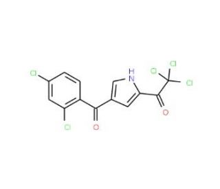 2,2,2-Trichloro-1-[4-(2,4-dichlorobenzoyl)-1H-pyrrol-2-yl]-1-ethanone - chemical structure image
