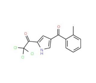 2,2,2-Trichloro-1-[4-(2-methylbenzoyl)-1H-pyrrol-2-yl]-1-ethanone - chemical structure image