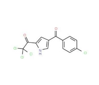 2,2,2-Trichloro-1-[4-(4-chlorobenzoyl)-1H-pyrrol-2-yl]-1-ethanone - chemical structure image