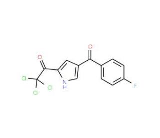 2,2,2-Trichloro-1-[4-(4-fluorobenzoyl)-1H-pyrrol-2-yl]-1-ethanone - chemical structure image