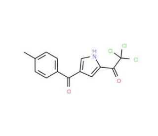 2,2,2-Trichloro-1-[4-(4-methylbenzoyl)-1H-pyrrol-2-yl]-1-ethanone - chemical structure image