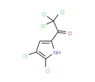 2,2,2-trichloro-1-(4,5-dichloro-1H-pyrrol-2-yl)ethanone (CAS 50371-51-2) - chemical structure image