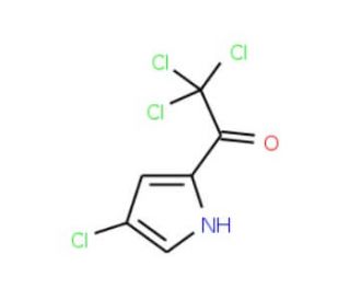 2,2,2-trichloro-1-(4-chloro-1H-pyrrol-2-yl)ethanone (CAS 72652-31-4) - chemical structure image