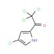 2,2,2-trichloro-1-(4-chloro-1H-pyrrol-2-yl)ethanone (CAS 72652-31-4) - chemical structure image