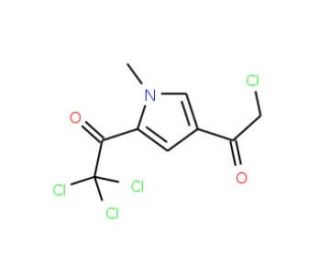 2,2,2-trichloro-1-[4-(chloroacetyl)-1-methyl-1H-pyrrol-2-yl]ethanone - chemical structure image