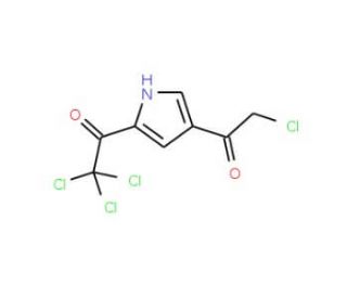 2,2,2-trichloro-1-[4-(chloroacetyl)-1H-pyrrol-2-yl]ethanone - chemical structure image