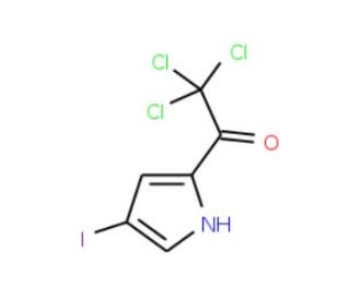 2,2,2-Trichloro-1-(4-iodo-1H-pyrrol-2-yl)-1-ethanone (CAS 72652-33-6) - chemical structure image