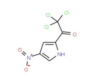 2,2,2-trichloro-1-(4-nitro-1H-pyrrol-2-yl)ethanone (CAS 53391-50-7) - chemical structure image