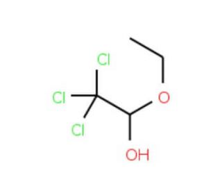 2,2,2-Trichloro-1-ethoxyethanol (CAS 515-83-3) - chemical structure image