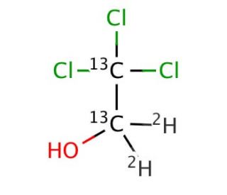 2,2,2-Trichloroethanol-13C2,D2 - chemical structure image