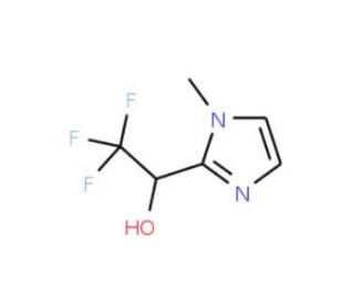 2,2,2-trifluoro-1-(1-methyl-1H-imidazol-2-yl)ethanol - chemical structure image