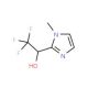 2,2,2-trifluoro-1-(1-methyl-1H-imidazol-2-yl)ethanol - chemical structure image