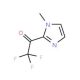 2,2,2-trifluoro-1-(1-methyl-1H-imidazol-2-yl)ethanone (CAS 62366-56-7) - chemical structure image