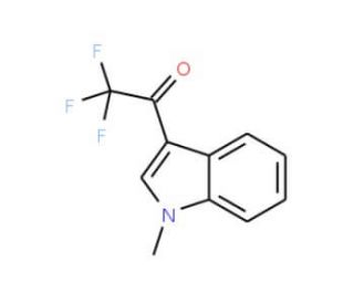 2,2,2-Trifluoro-1-(1-methyl-1H-indol-3-yl)ethan-1-one (CAS 318-54-7) - chemical structure image
