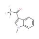 2,2,2-Trifluoro-1-(1-methyl-1H-indol-3-yl)ethan-1-one (CAS 318-54-7) - chemical structure image