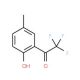 2,2,2-Trifluoro-1-(2-hydroxy-5-methylphenyl)-ethanone (CAS 70978-57-3) - chemical structure image