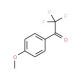 2,2,2-Trifluoro-1-(4-methoxy-phenyl)-ethanone (CAS 711-38-6) - chemical structure image