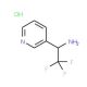 2,2,2-Trifluoro-1-pyridin-3-yl-ethylamine hydrochloride (CAS 1138011-22-9) - chemical structure image
