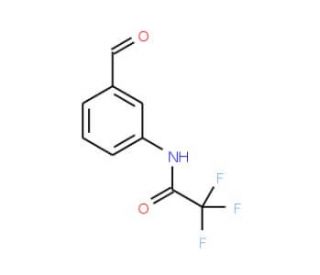 2,2,2-trifluoro-N-(3-formylphenyl)acetamide - chemical structure image
