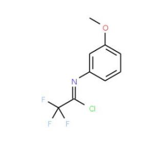 2,2,2-trifluoro-N-(3-methoxyphenyl)ethanecarbonimidoyl chloride - chemical structure image