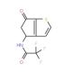 2,2,2-Trifluoro-N-(6-oxo-5,6-dihydro-4H-cyclopenta[b]thiophen-4-yl)acetamide (CAS 108046-14-6) - chemical structure image