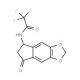 2,2,2-Trifluoro-N-(7-oxo-6,7-dihydro-5H-indeno-[5,6-d][1,3]dioxol-5-yl)acetamide (CAS 138621-69-9) - chemical structure image