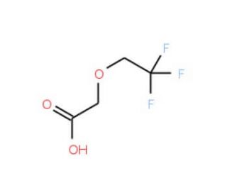 (2,2,2-trifluoroethoxy)acetic acid (CAS 675-67-2) - chemical structure image