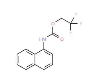 2,2,2-trifluoroethyl 1-naphthylcarbamate (CAS 363-21-3) - chemical structure image