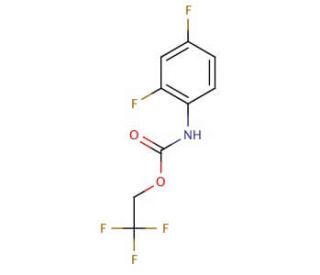 2,2,2-trifluoroethyl 2,4-difluorophenylcarbamate - chemical structure image