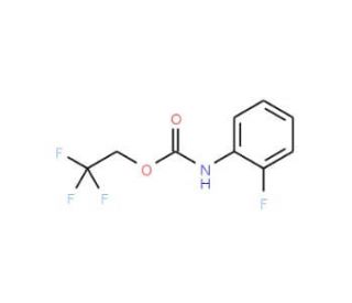 2,2,2-trifluoroethyl 2-fluorophenylcarbamate - chemical structure image