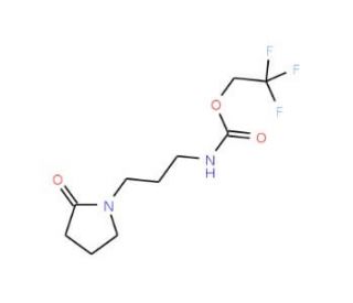 2,2,2-trifluoroethyl 3-(2-oxopyrrolidin-1-yl)propylcarbamate - chemical structure image