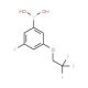 (2,2,2-Trifluoroethyl) (3-borono-5-fluorophenyl)ether (CAS 850589-55-8) - chemical structure image