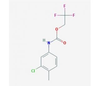 2,2,2-trifluoroethyl 3-chloro-4-methylphenylcarbamate - chemical structure image
