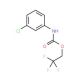 2,2,2-trifluoroethyl 3-chlorophenylcarbamate (CAS 2366-82-7) - chemical structure image