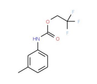 2,2,2-trifluoroethyl 3-methylphenylcarbamate - chemical structure image