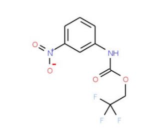 2,2,2-trifluoroethyl 3-nitrophenylcarbamate (CAS 403-99-6) - chemical structure image