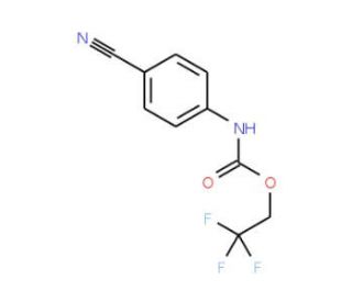 2,2,2-trifluoroethyl 4-cyanophenylcarbamate - chemical structure image