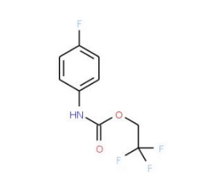 2,2,2-trifluoroethyl 4-fluorophenylcarbamate - chemical structure image