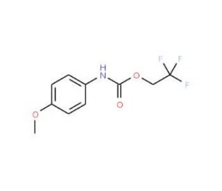 2,2,2-trifluoroethyl 4-methoxyphenylcarbamate - chemical structure image