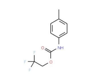 2,2,2-trifluoroethyl 4-methylphenylcarbamate - chemical structure image