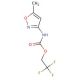 2,2,2-trifluoroethyl 5-methylisoxazol-3-ylcarbamate - chemical structure image