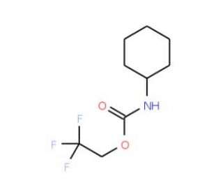 2,2,2-trifluoroethyl cyclohexylcarbamate - chemical structure image