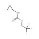 2,2,2-trifluoroethyl cyclopropylcarbamate - chemical structure image