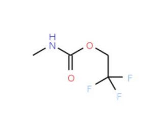 2,2,2-trifluoroethyl methylcarbamate - chemical structure image